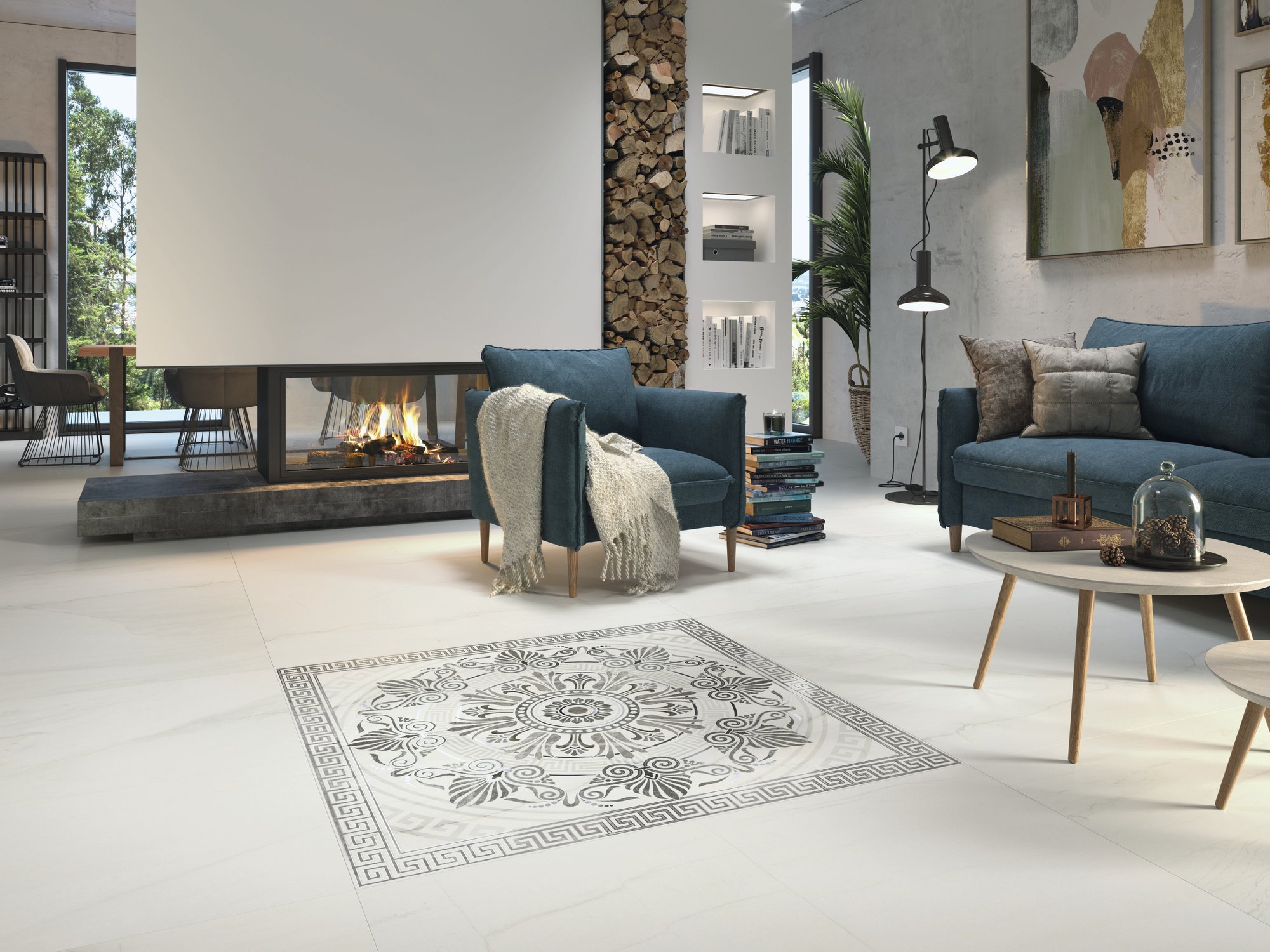 Ape Grupo Коллекция CERVINO Mat Декор Baeza 60*120 см (K68) в интерьере
